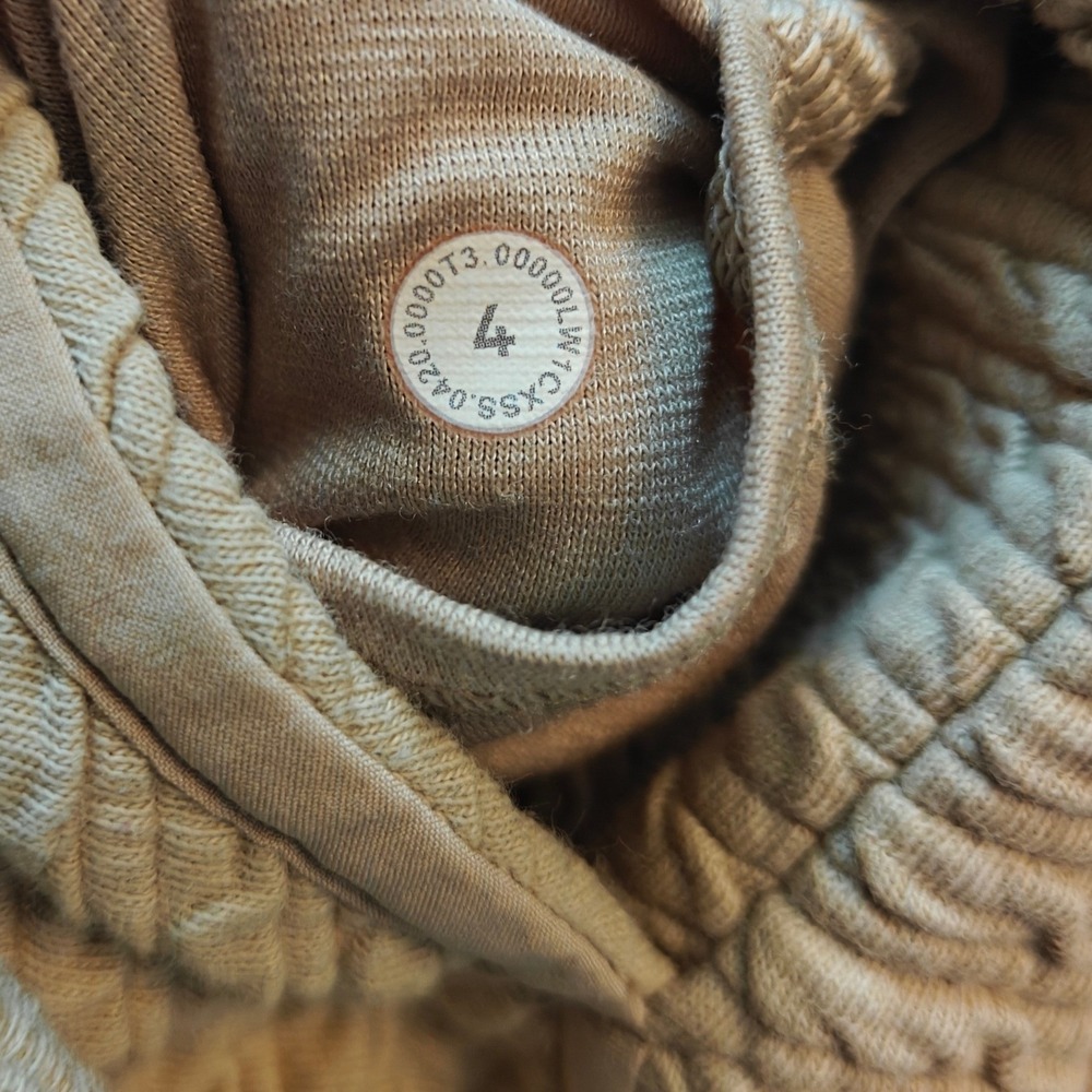 Lululemon On‎ Repeat Dress Women's 4 Tan Textured Casual Athletic Sweater Tunic - Picture 9 of 9